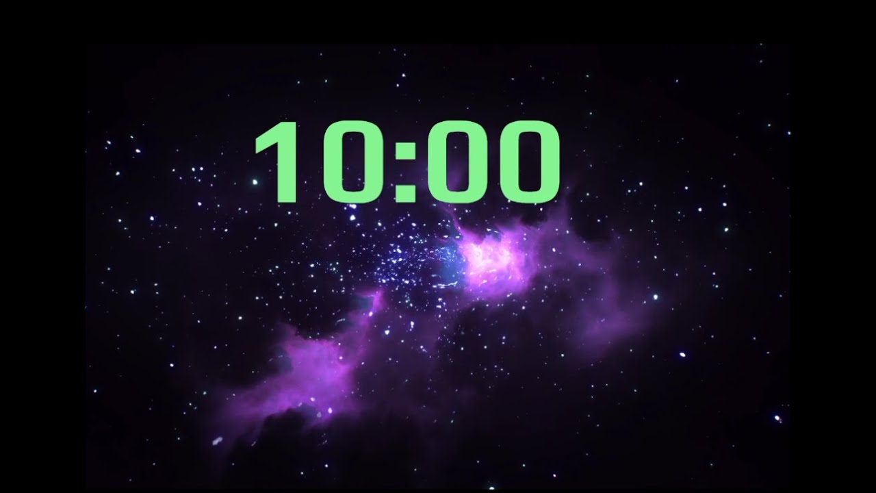 10-Minute Countdown Timer with Clean Design [No Sound] - Kid Friendly