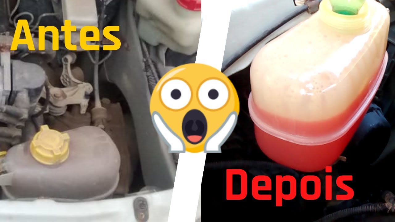 Limpeza do sistema de arrefecimento do celta e adicionar aditivo e água desmineralizada