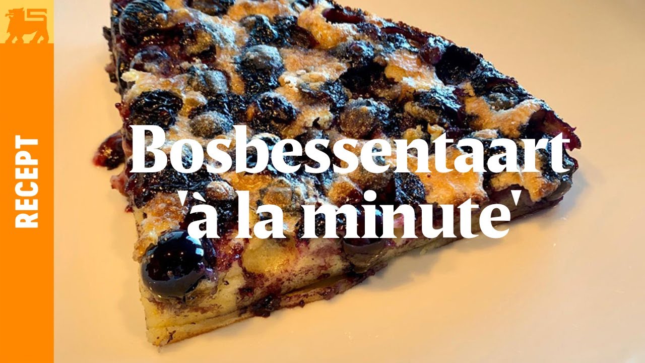 Bosbessentaart 'à la minute' door Bart Desmidt