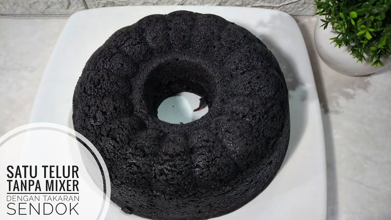 Resep Bolu Ketan Hitam 1 Telur Tanpa Mixer || Hanya diaduk anti gagal