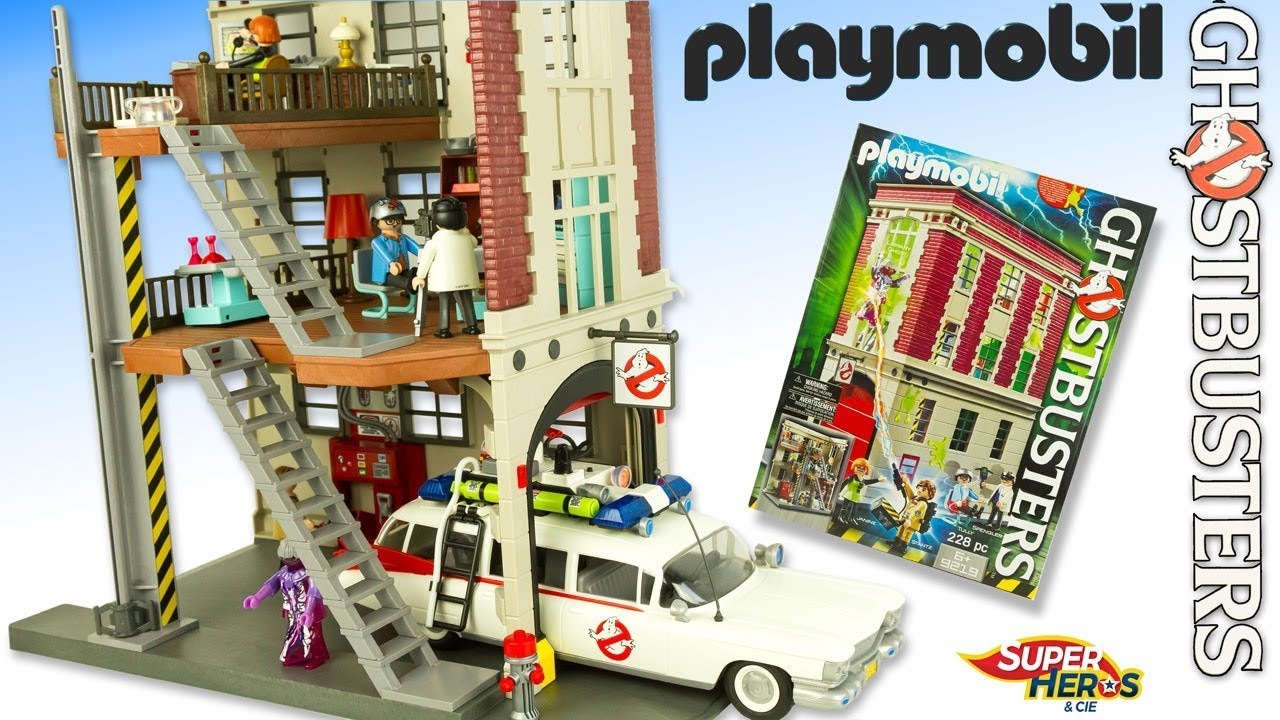 Playmobil Ghostbusters штаб-квартира 9219 игрушка обзор