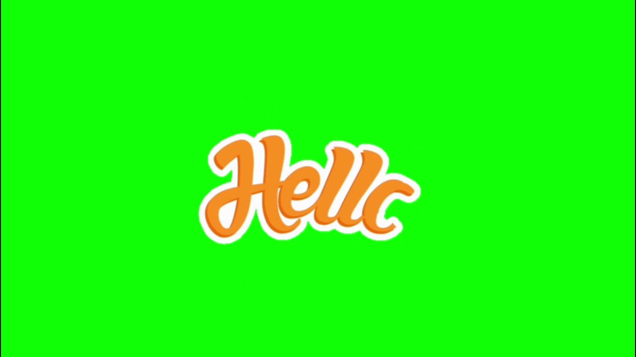✔️GREEN SCREEN EFFECTS: intro hello animation