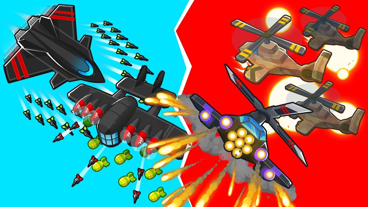 Bloons TD 6 - 4-Player Aircraft Battles Challenge | JeromeASF