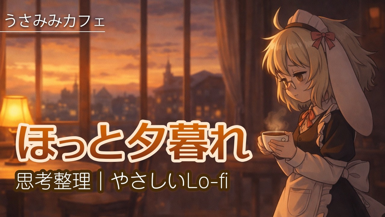 【作業用BGM】マロンの無音に近い夕暮れ｜思考整理｜やさしいLo-fi
