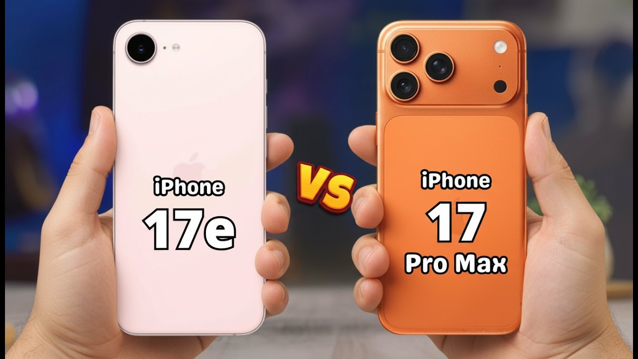 iPhone 17e vs iPhone 17 Pro Max