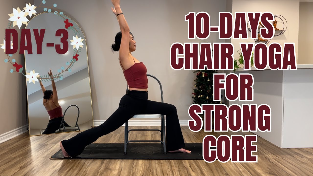 10-Day Chair Yoga Flow for Strong Core Series | Abs, Glutes, Thighs, Twist | Day-3