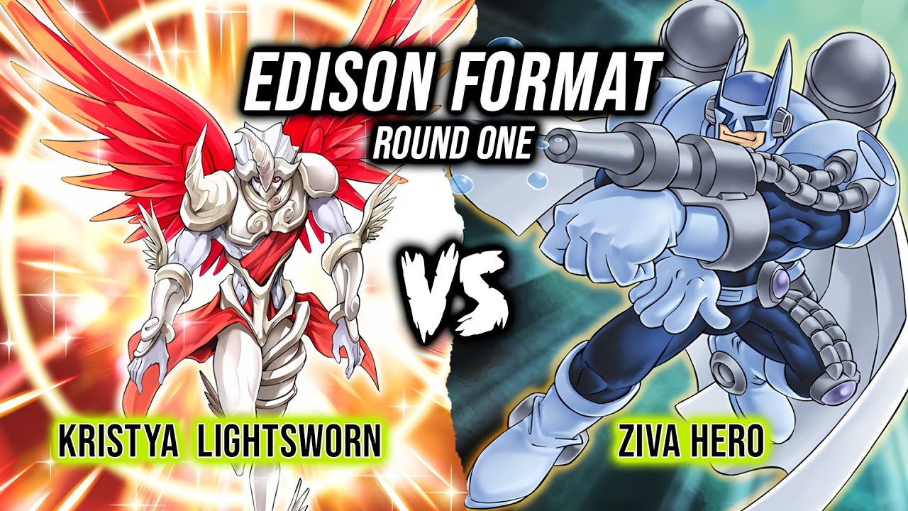 Yu-Gi-Oh! Edison Format Round 1: Kristya Lightsworn Vs Ziva Hero