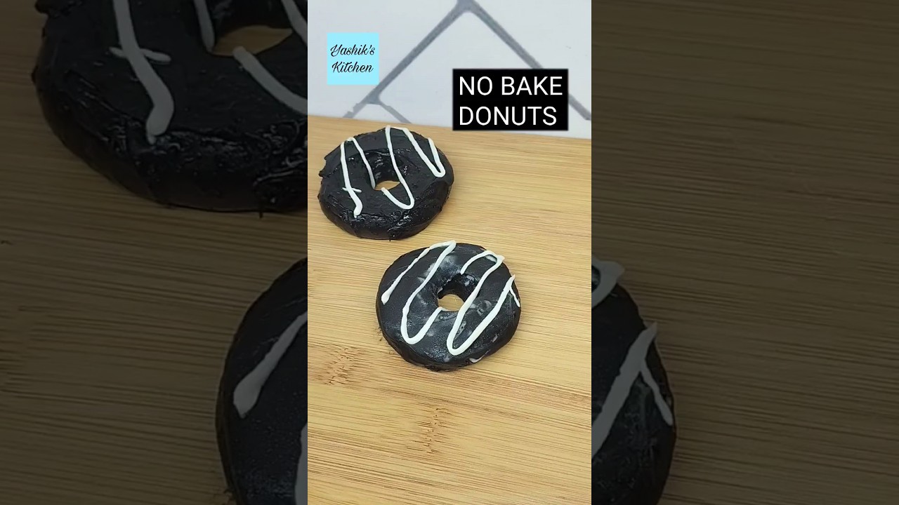 Instant no bake Donuts | Eggless oreo donut | Doughnut Recipe #shorts