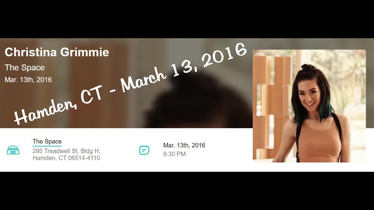 Christina Grimmie Hamden, CT concert March 13, 2016