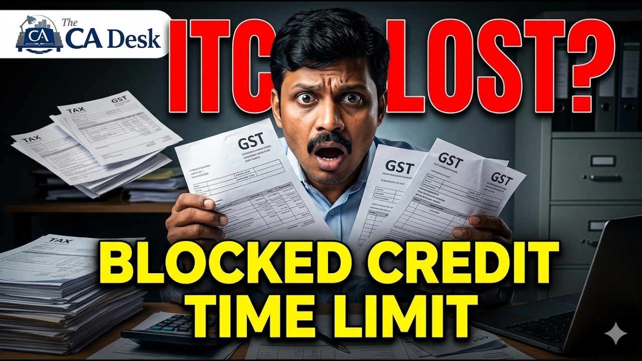 Is Your GST ITC Expiring? ⏳ 2026 Time Limits & Blocked Credit Guide & Penalties (Telugu)