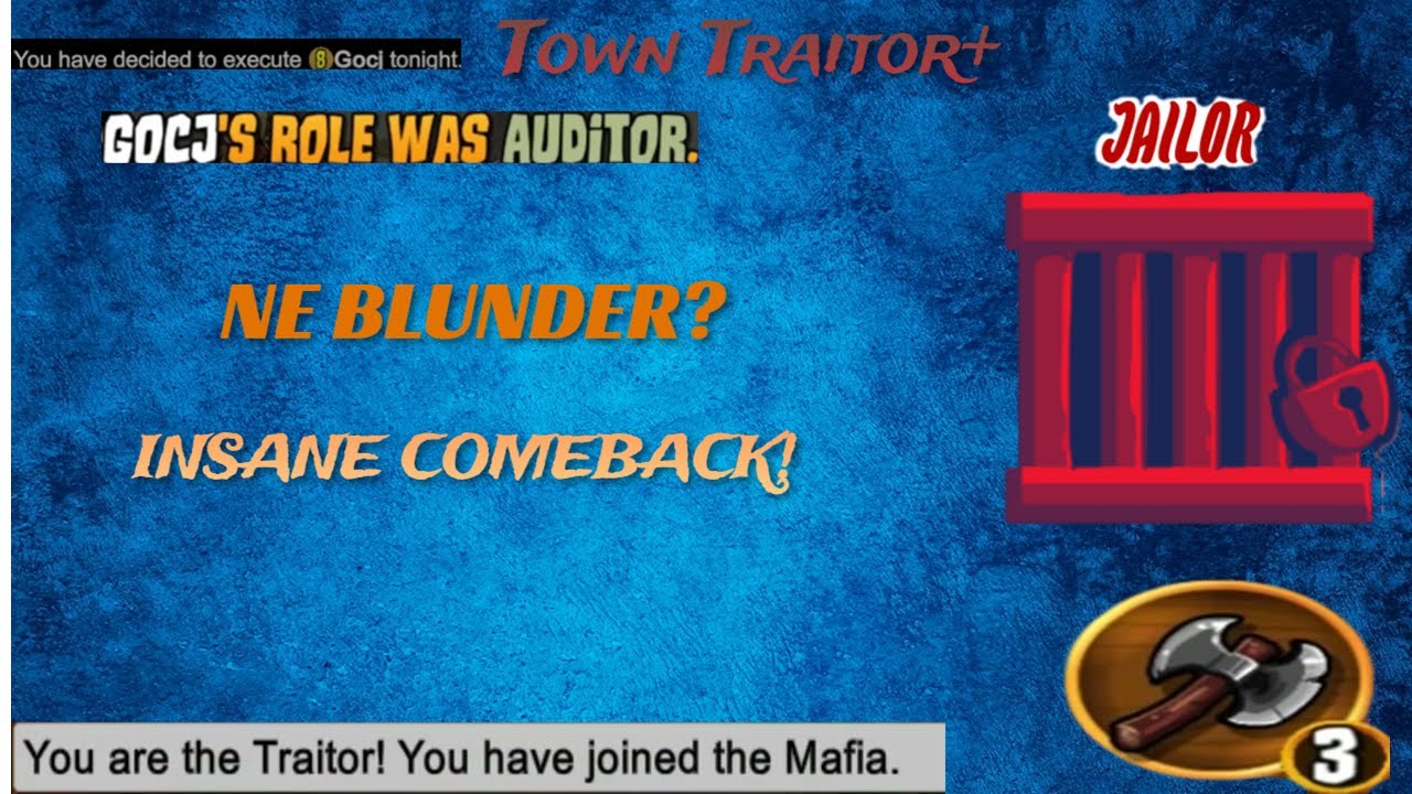 When the NE makes a BLUNDER, but you still CLUTCH UP! |  Better Town Of Salem | Town Traitor
