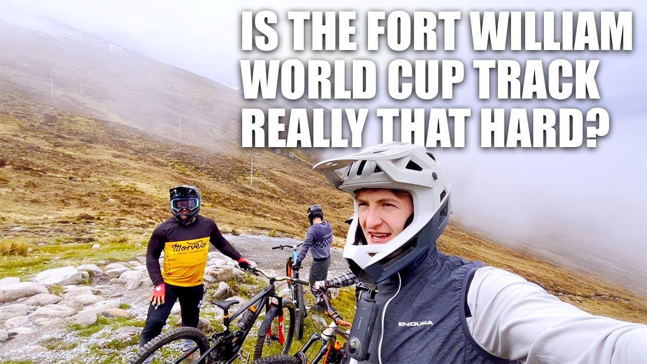 Can Amateur Riders take on the Fort William World Cup DH Track? Crazy Pro Downhill Mountain Biking!