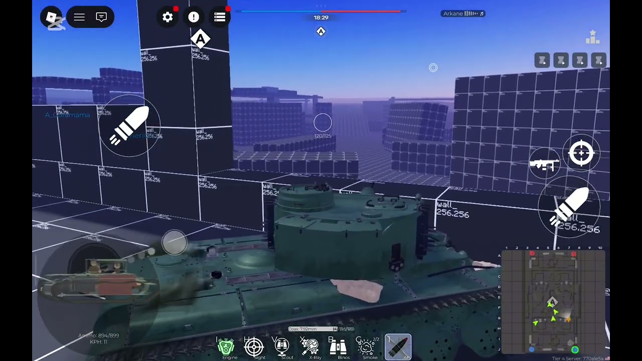 Cursed tank simulator