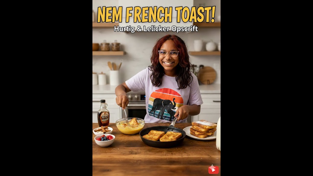 Jeg lavede French Toast med far… og det gik HELT galt! 😂🍞