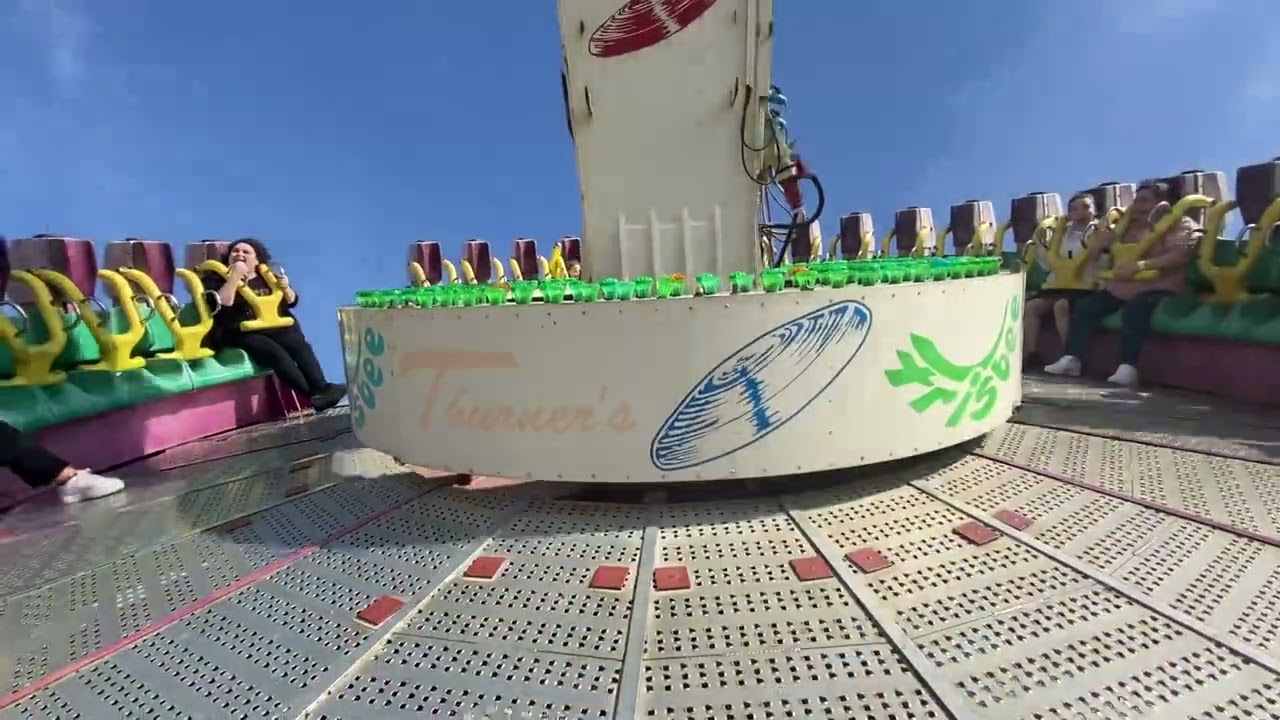 Frisbee On Ride - Southport Pleasureland 2023