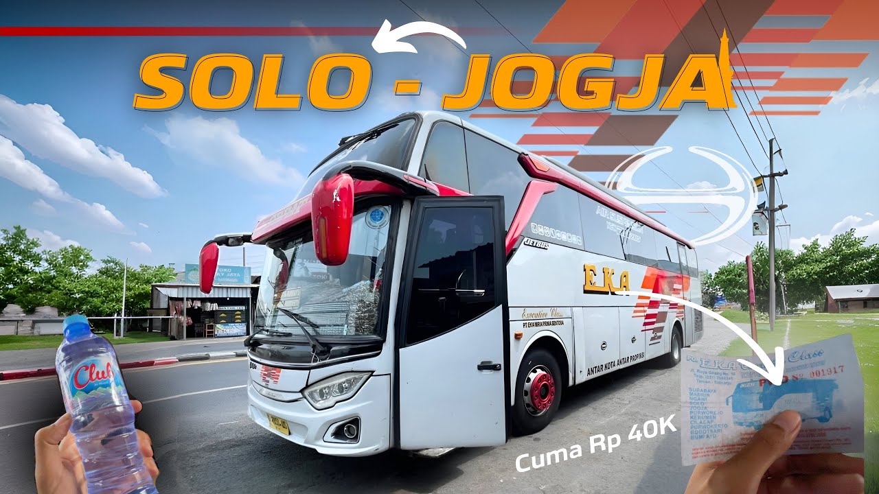PERTAMA KALI NAIK BUS EKA PATAS 😱‼️Trip Solo-Jogja with EKA Patas Cepat