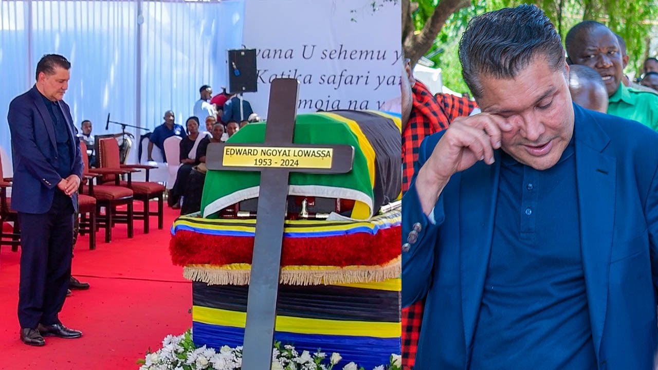 ROSTAM AZIZ AMWAGA CHOZI KWA LOWASSA, ASHINDWA KUONGEA, AONDOKA MSIBANI
