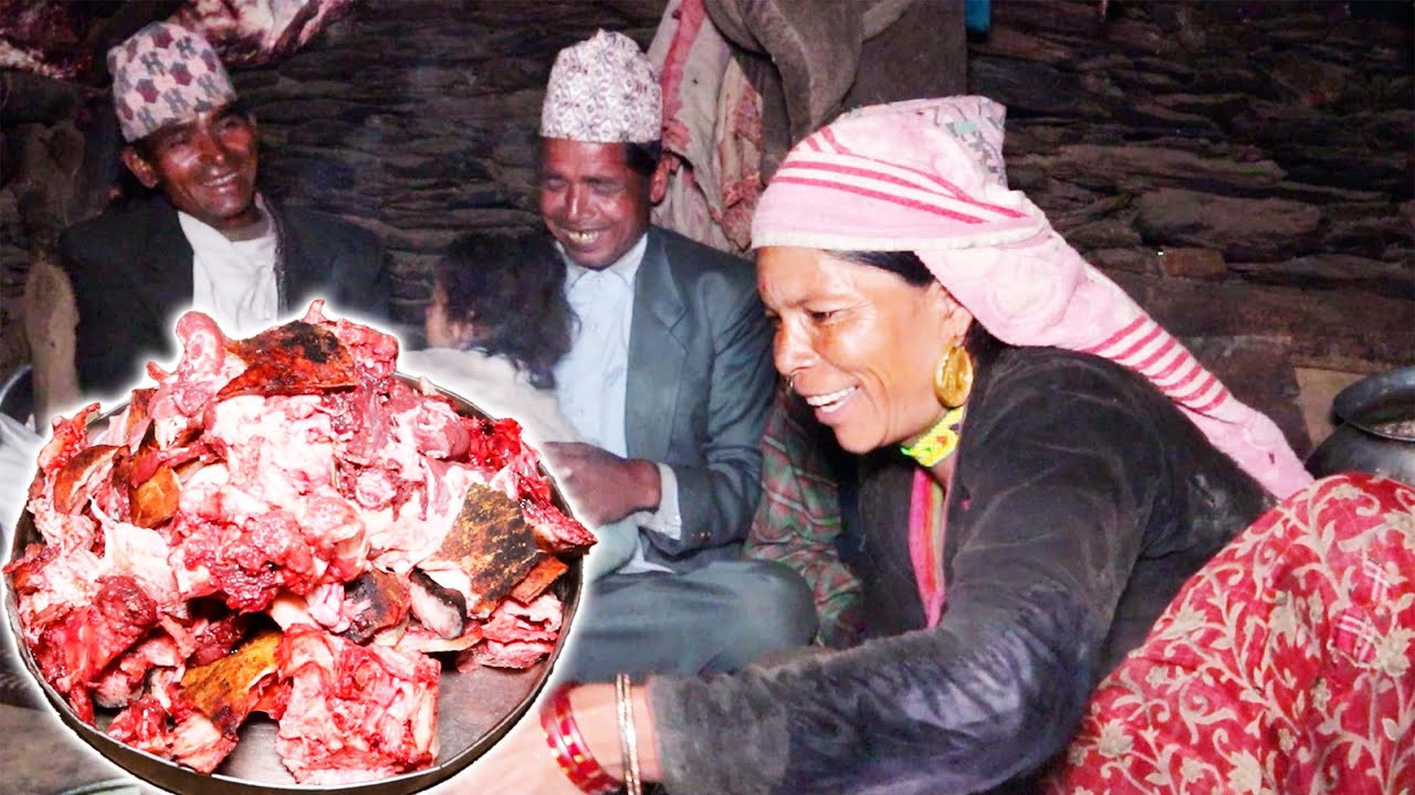 cooking buff curry rice || dharme brother has guests in his farm house
