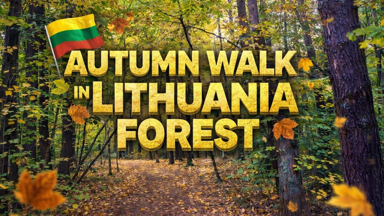 Autumn Forest Walk in 4K – Relaxing Nature Sounds & Beautiful Fall Colors