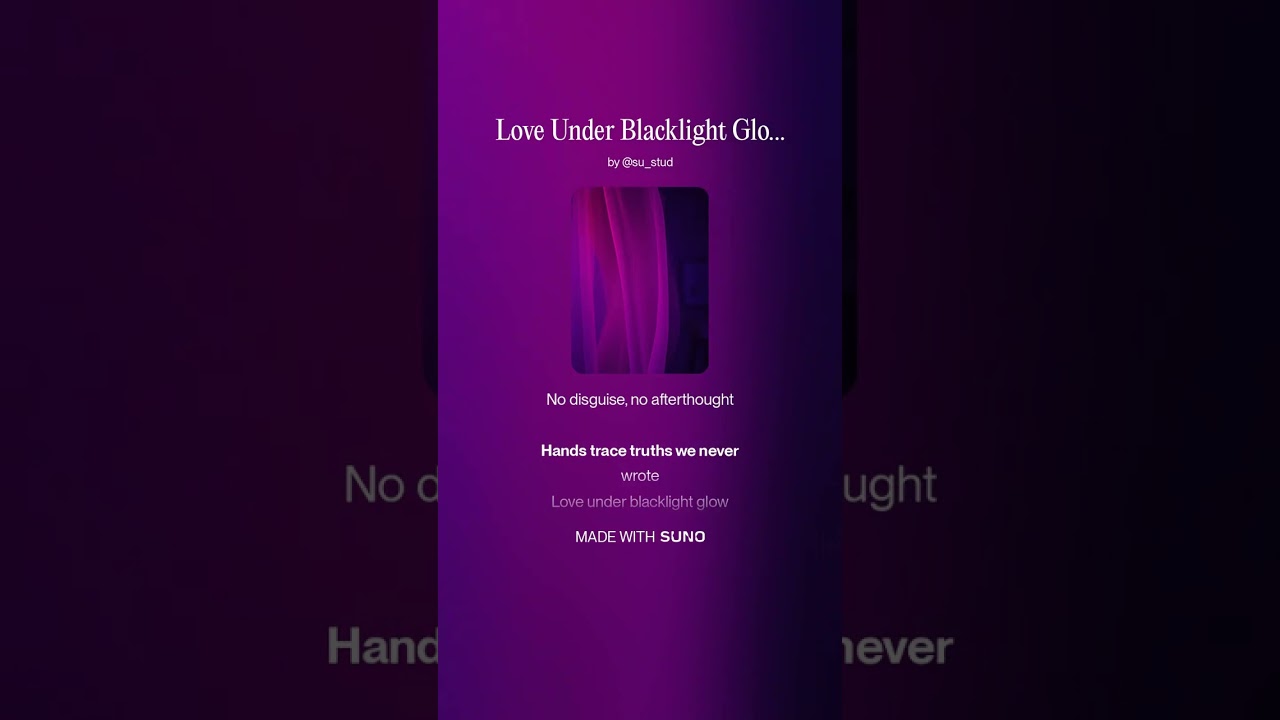 Love Under Blacklight Glow
