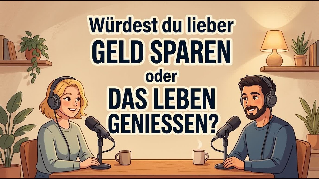 Geld sparen oder leben? Echtes Deutsch für deinen Alltag | B2 Podcast