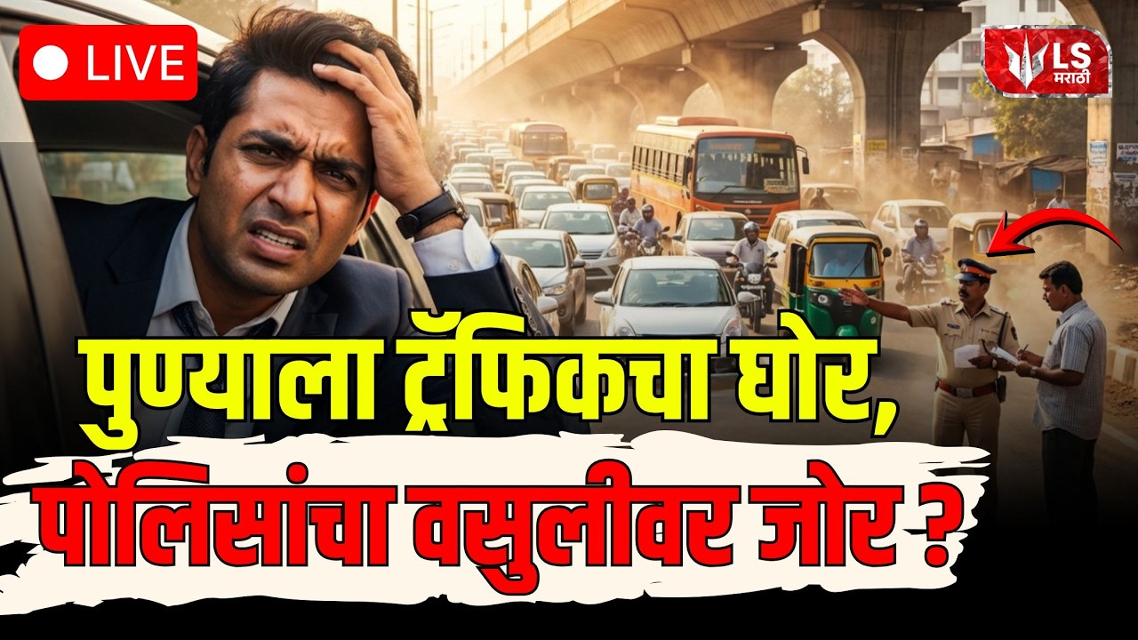 Pune Traffic LIVE | | पुण्याला ट्रॅफिकचा घोर, पोलिसांचा वसुलीवर जोर ? LIVE