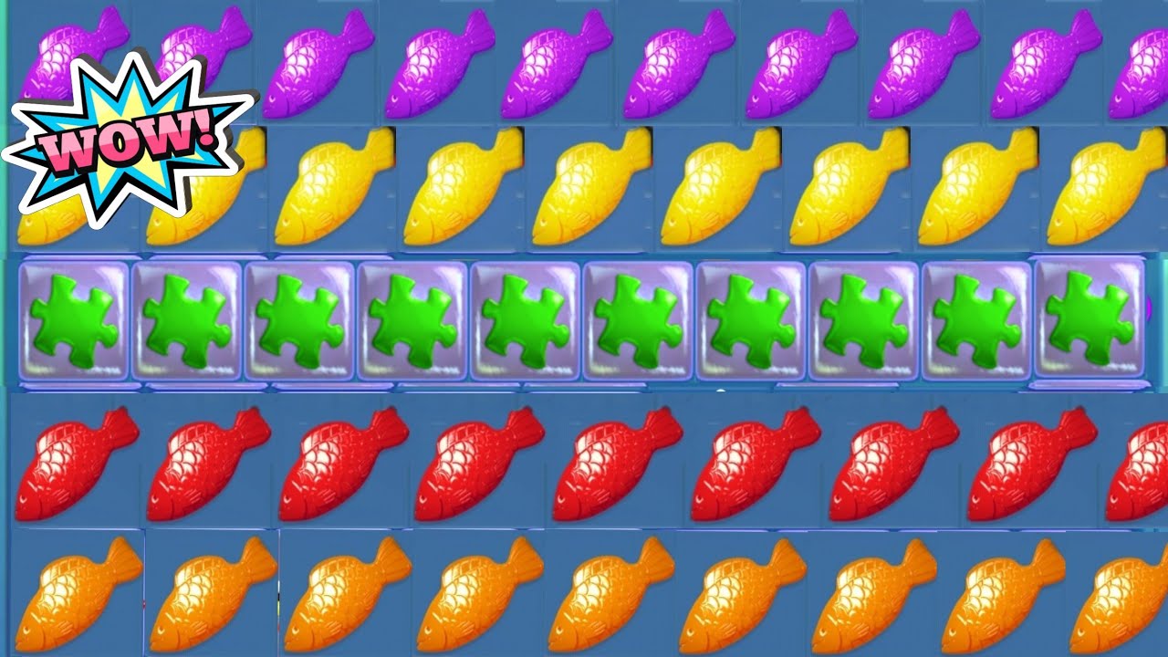 Candy crush : Fish Level || Candy crush fish levels