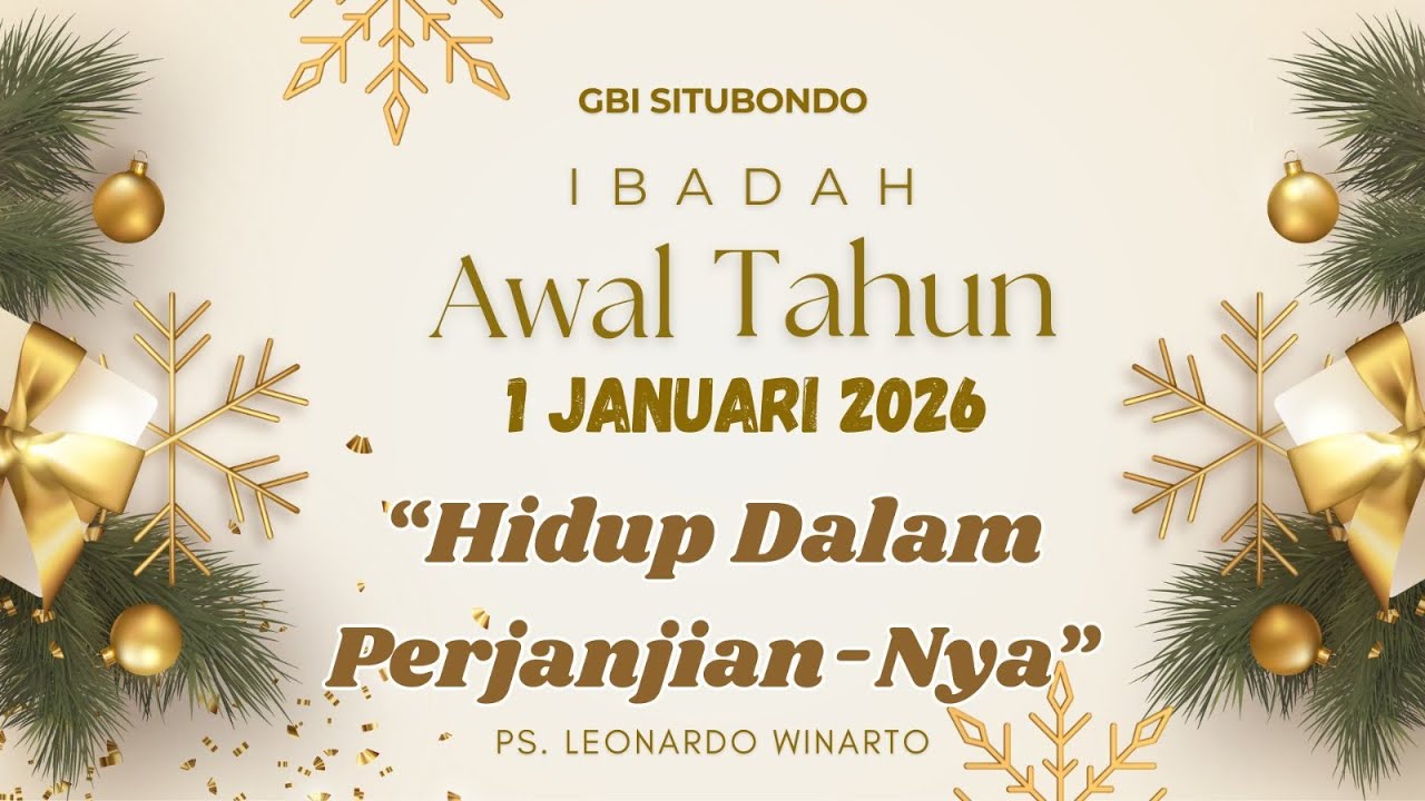 IBADAH BUKA TAHUN || 1 JANUARI 2026 | ||