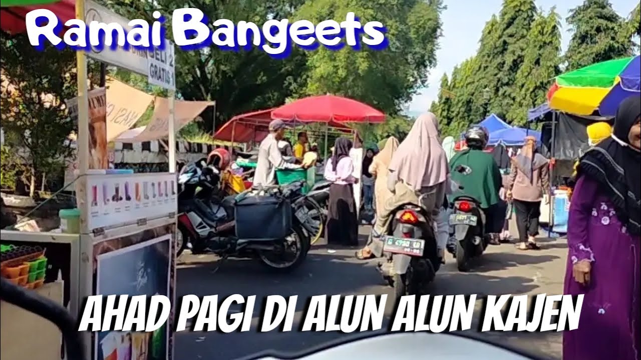Ramainya Alun alun Kajen di Minggu Pagi
