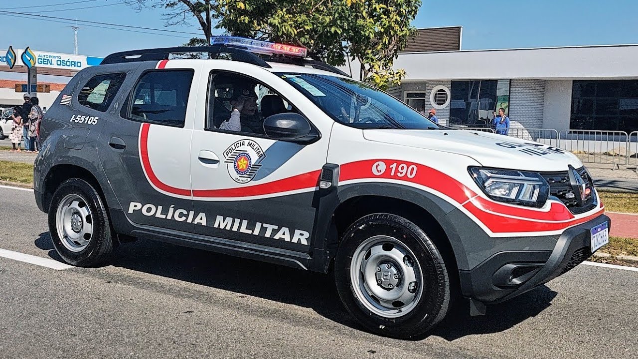 Desfile de inauguração do 55° BPM/I em Sorocaba - Viaturas novas da PM