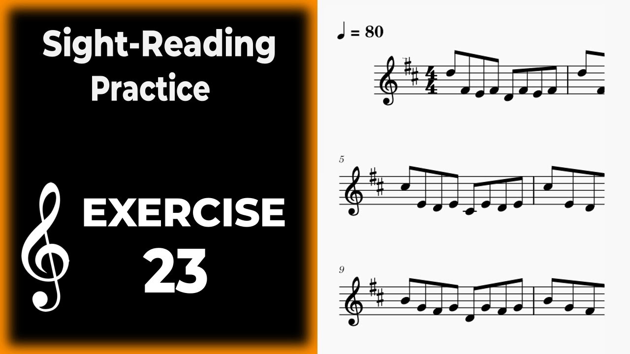 Sight Reading Practice - Ex 23 - B Minor -  Intermediate