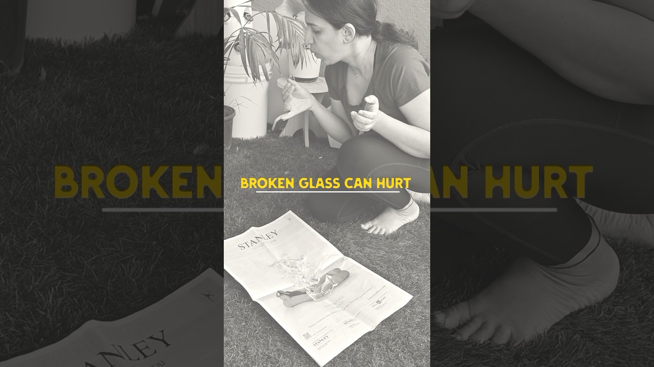 How to Dispose Broken Glasses #saftyfirst #dispose #trash #brokenglass #awereness #social