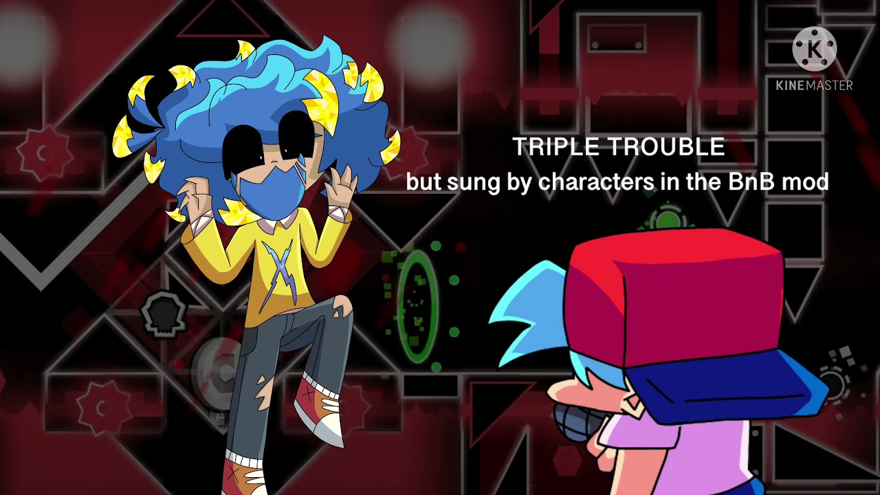 Triple Geometry || Triple Trouble, but sung by characters in the Bob and Bosip mod || 2K SPECIAL!