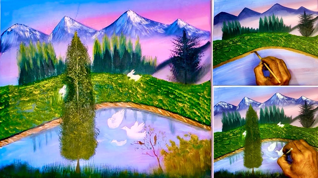 A peaceful environmental painting art