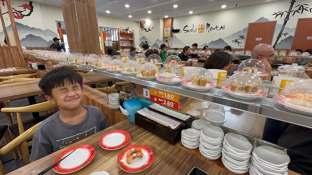Eat A LOT of sushi at Sushi Mentai | Salmon, Eel, Prawn, Crab Sushi