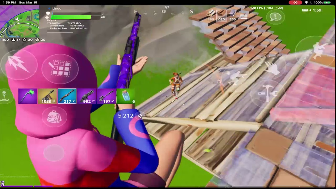 29 Kill Solo Squads - iPad Pro 2018 - Fortnite mobile (Gameplay)