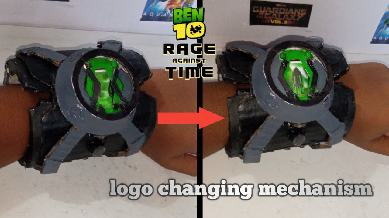 How To Make Ben 10 Race Against Time Omnitrix With Logo Changing Mechanism