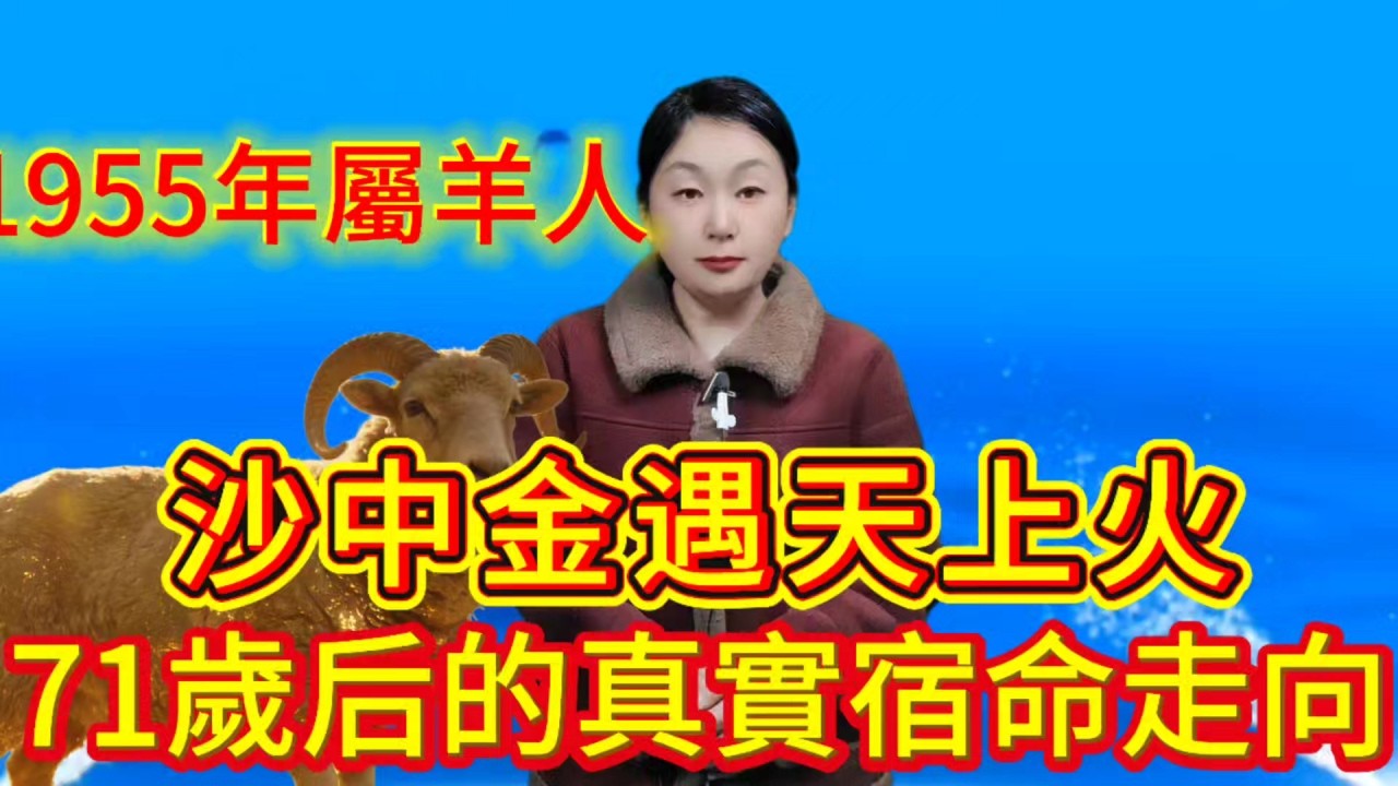 1955 年屬羊人！你是 “沙中金” 命！2026 年遇 “天上火”，71 歲後的真實宿命！ #財富 #補財庫旺財氣 #運勢 #命理