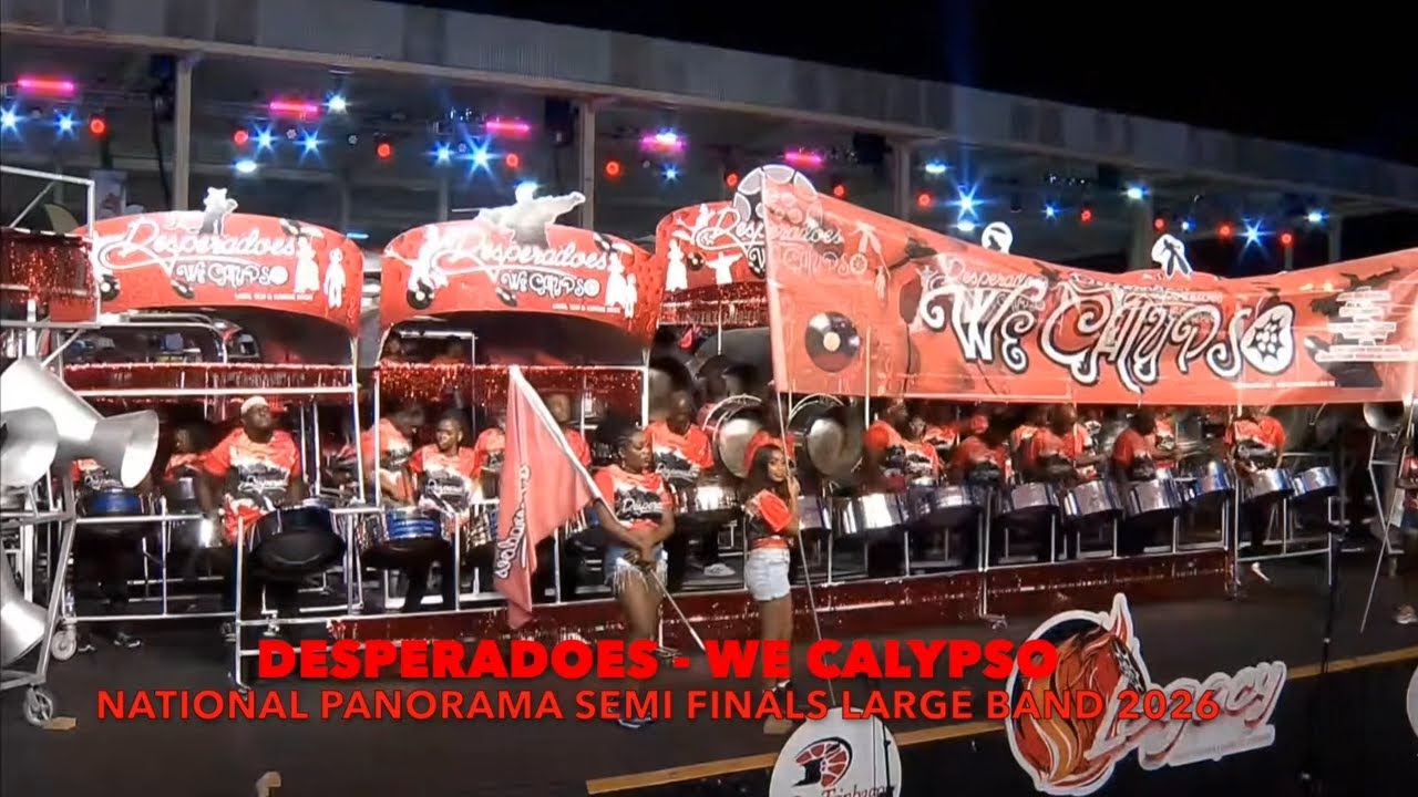 Desperadoes Steel Orchestra We Calypso Large Band Panorama Semi-Finals Trinidad Carnival 2026