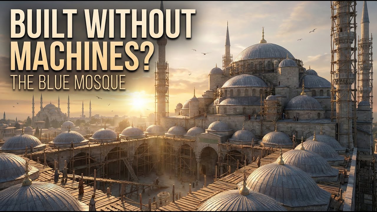 How Was the Blue Mosque Built (1609–1617)? | 4K No Talking