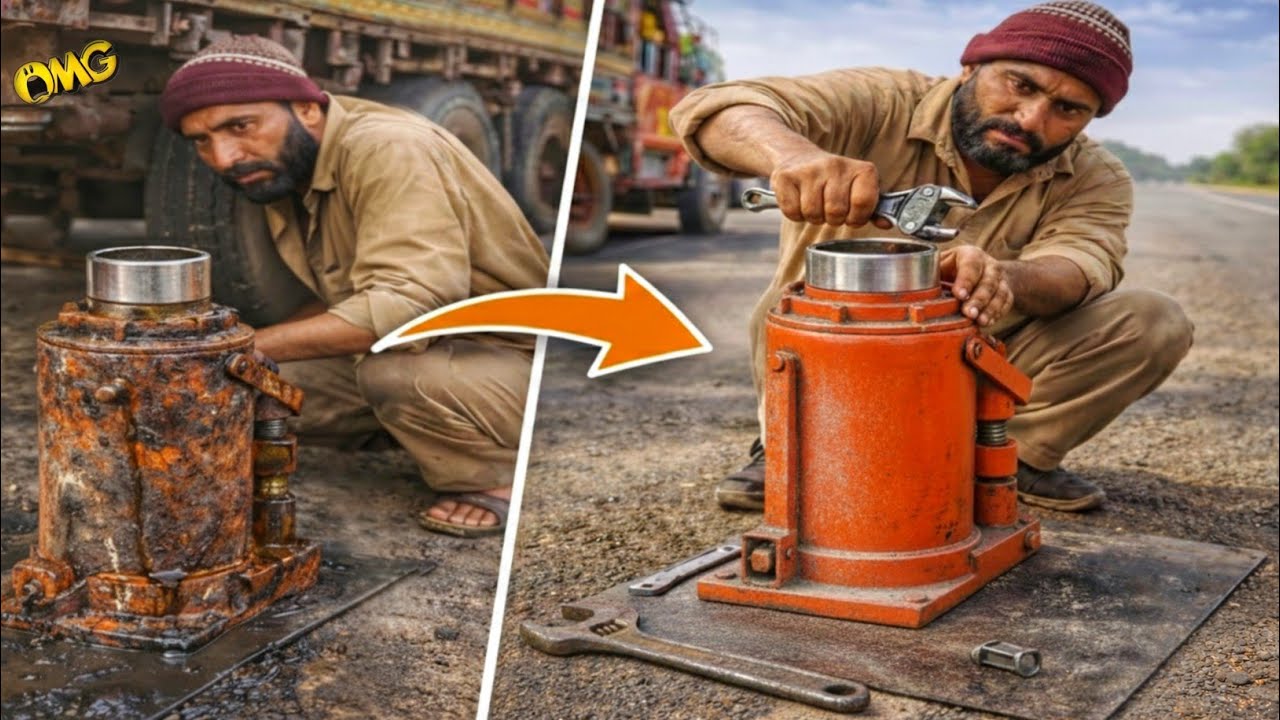32 Ton Hydraulic Jack Restoration | Heavy Mechanical Repair Process