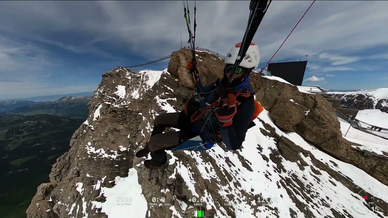 Vol #340 -  Premier vol en Suisse - Glacier des Diablerets