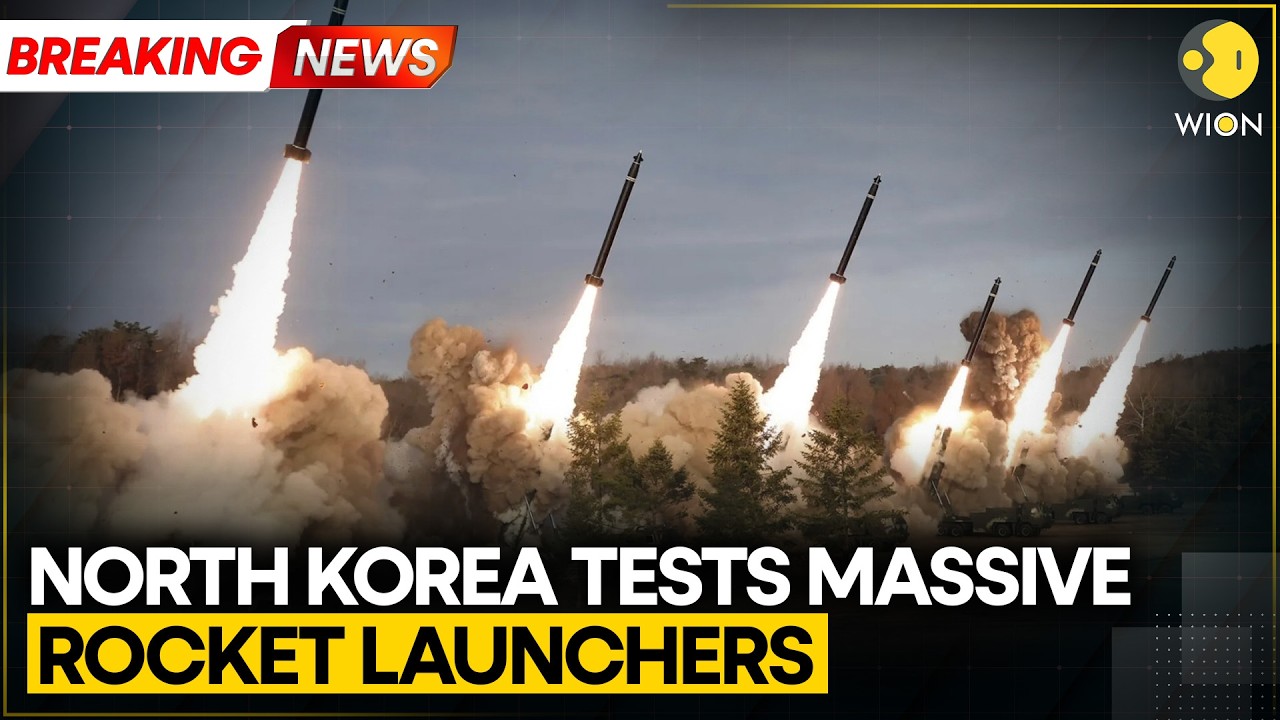 North Korea Conducts Test of 600mm-Calibre Multiple Rocket Launchers | WION BREAKING