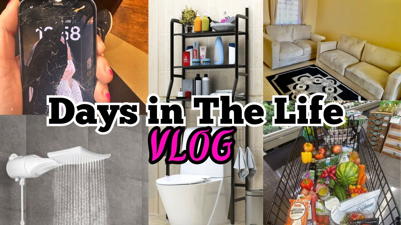 My *DREAM* iPhone Broke,Installing New Shower,Monthly Shopping Errands,Bathroom upgrade| Weekly Vlog