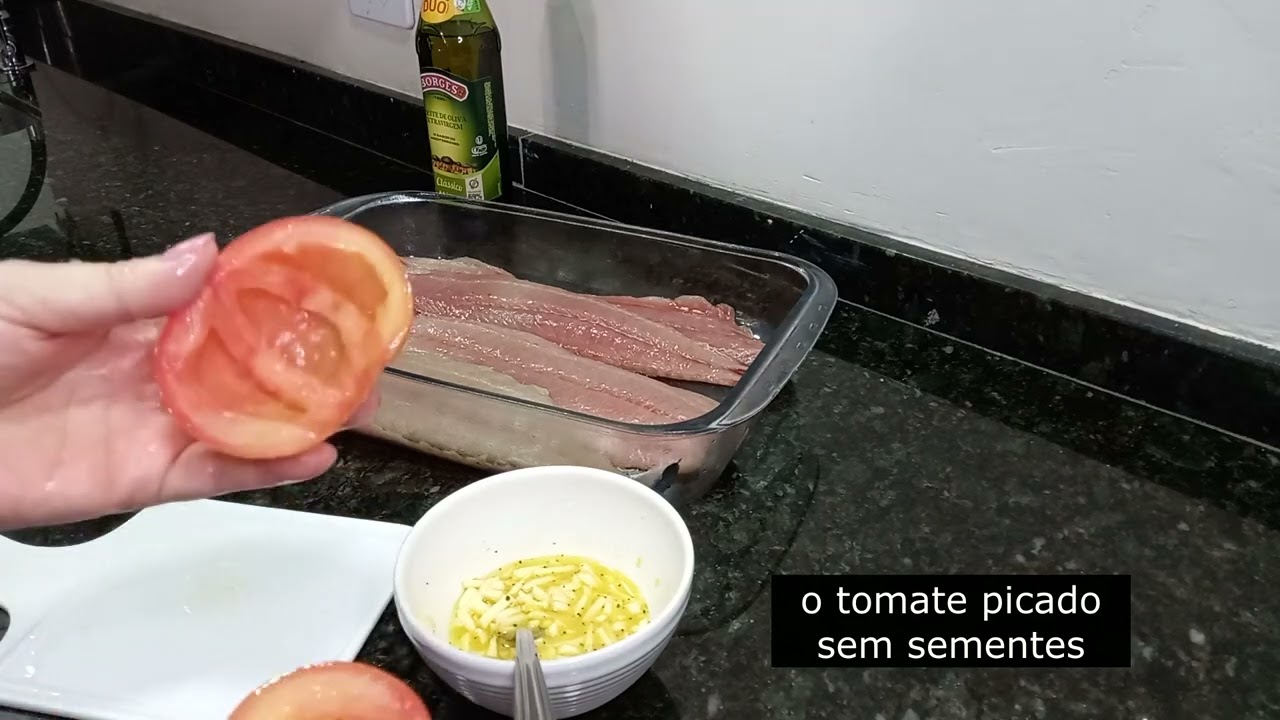 Filé de Cavala ao forno