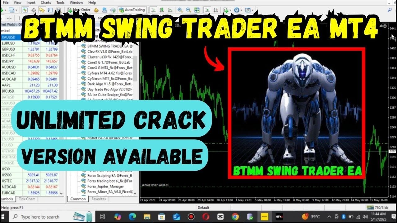 BTMM SWING TRADER EA MT4 | Category : MT4 EA (Build +1420) | No DLL Get Now Just $15