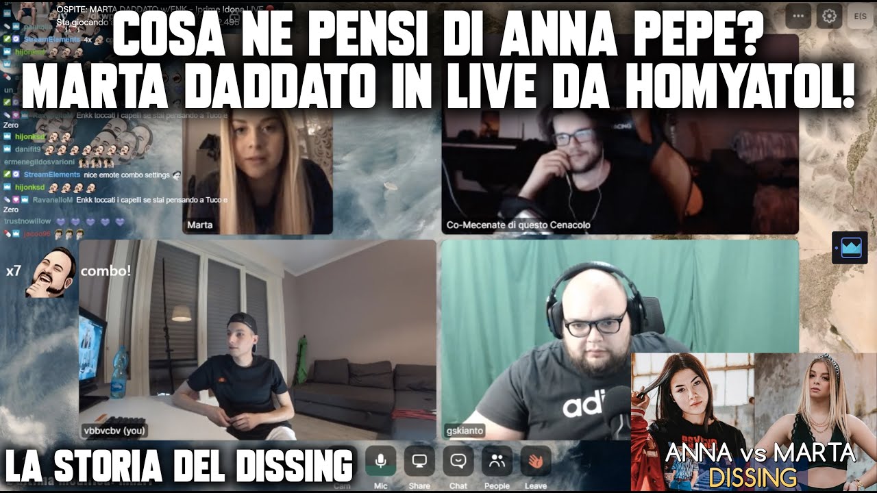 COSA NE PENSI DI ANNA PEPE? - MARTA DADDATO IN LIVE DA HOMYATOL!
