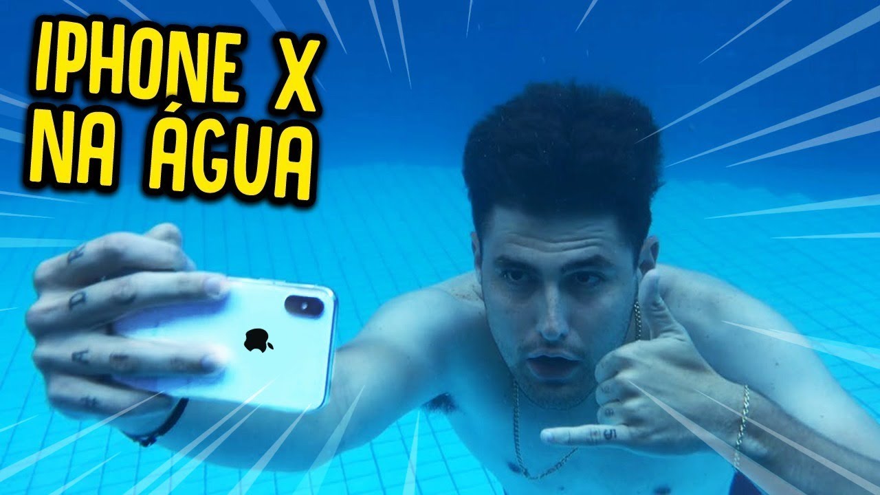 COLOQUEI MEU IPHONE X NA ÁGUA !! ( ESTRAGOU? ) [ REZENDE EVIL ]