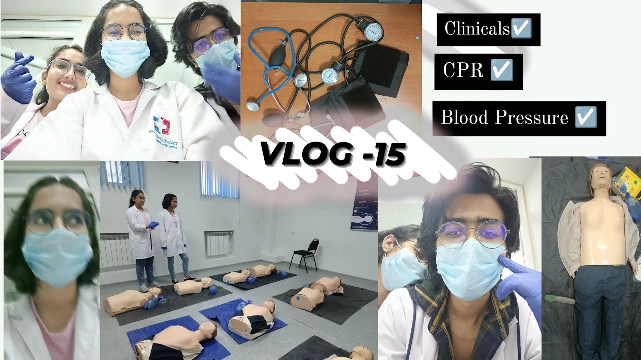 VLOG 15: First Day of Clinicals (CPR & BP) | MBBS University | KRMU | Medical Life | Kazakhstan