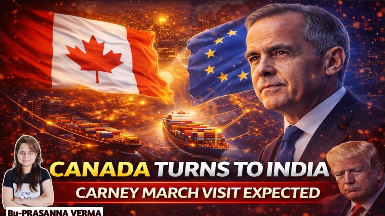 Canada PM Mark Carney to Visit India in March | Canada’s Big Trade Pivot Explained @sirfIAS